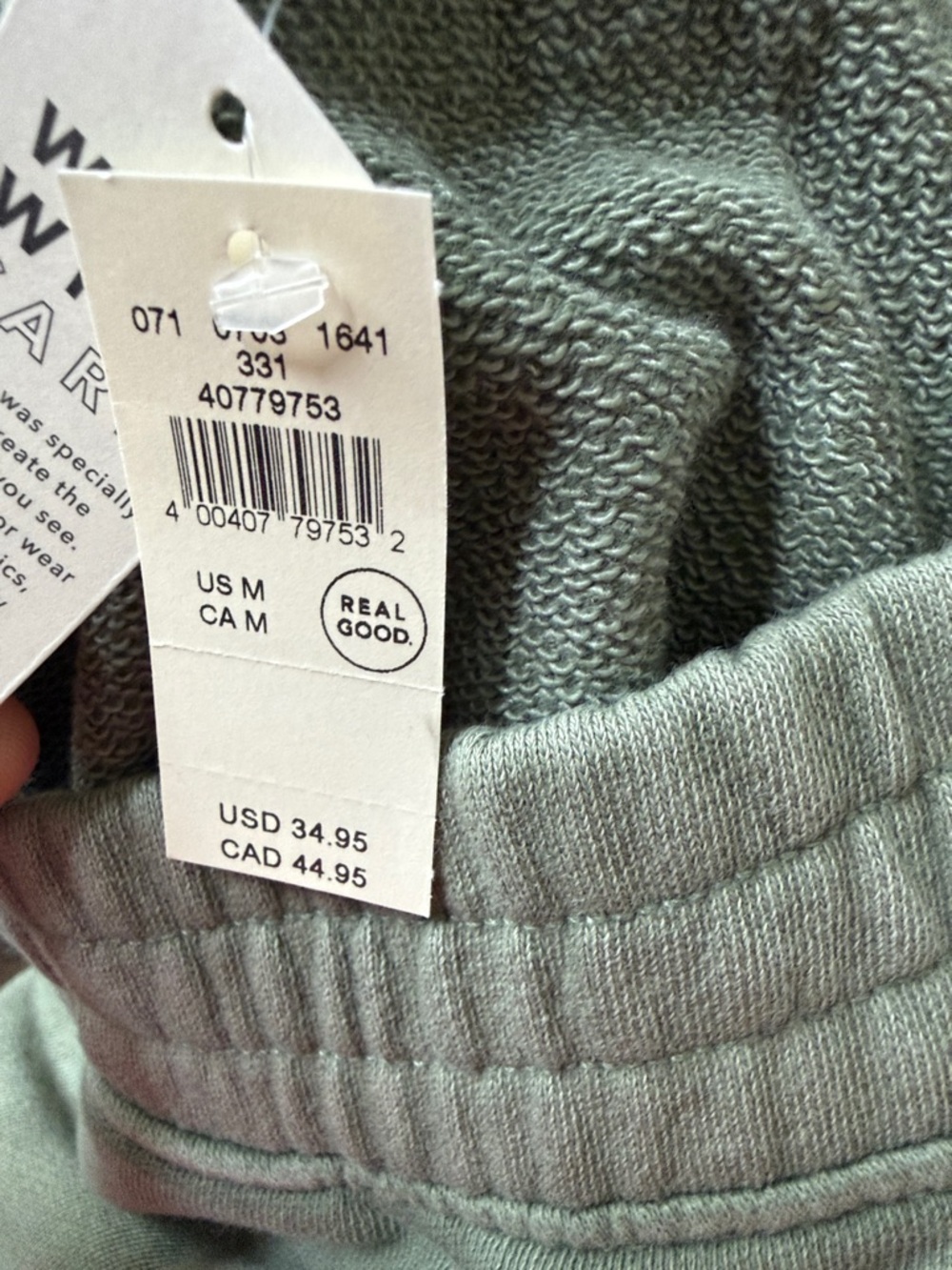 NEW AERIE Green French Terry skirt with pockets size M - Picture 3 of 4